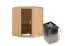 Sauna "Eetu" SET mit graphitfarbener Tür - Farbe: Natur, Ofen 9 kW - 151 x 151 x 198 cm (B x T x H)