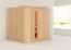 Sauna "Eemil" mit Energiespartür - Farbe: Natur - 196 x 170 x 198 cm (B x T x H)