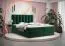 Einzelbett in moderner Farbe Pirin 03, Farbe: Grün - Liegefläche: 140 x 200 cm (B x L), mit zwei Stauräumen