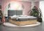 Einzelbett im eleganten Design Pilio 34, Farbe: Grau / Eiche Golden Craft - Liegefläche: 140 x 200 cm (B x L)