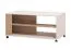 Rollender Couchtisch / Kaffeetisch Venac 01, Farbe: Eiche Artisan / Kaschmir, ABS, MDF, Maße: 46 x 101 x 54,5 cm, eine Ablagefläche, praktisch und stylisch
