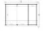 Doppelgarage H171 ohne Tor & Abstellraum | 38.76 m² | 70 mm Blockbohlen | Naturbelassen | inkl. Isolierverglasung