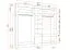 2,1 Meter hoher Kleiderschrank / Drehtürenschrank | Grau / Weiß | Jolais 02 Spiegel | 210 x 231 x 57 cm | 10 Fächer | 6 Schubladen | 4 Türen | 2-farbig