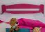 Bettgestell Buche 120 x 200 cm Rosa