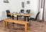 Esstisch Wooden Nature 413 Eiche massiv geölt, Tischplatte rustikal - 160 x 90 cm (B x T)