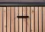 Moderne Garderobe Ringerike 04, Farbe: Anthrazit / Eiche Artisan - Abmessungen: 203 x 120 x 32 cm (H x B x T), mit Sitzkissen