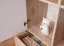 Kinderzimmer - Kommode Fabian 07, Farbe: Eiche Hellbraun / Weiß / Grau - 130 x 80 x 40 cm (H x B x T)