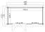 Gartenhaus G269 Natur - 28 mm Blockbohlenhaus, Grundfläche: 6,34 m², Pultdach