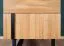 Schrank Slatina 48, Farbe: Eiche / Schwarz, teilmassiv - Abmessungen: 203 x 56 x 63 cm (H x B x T)
