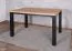 Stylischer Esstisch Varbas 02, zweifarbig, Eiche Gold Craft / Mattschwarz, 120 x 80 cm, robuste Konstruktion, langlebiger Küchentisch, modern