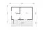 Saunahaus Landfriedstein 04 inkl. Fußboden - 70 mm Blockbohlenhaus, Grundfläche: 12 m², Satteldach