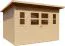 Holz-Gartenhaus 2,44 x 2,92 Meter (inkl. Dach) | Natur | Pultdach Abbildung