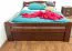 Bett 140 x 200 cm Buche Dunkelbraun Abbildung