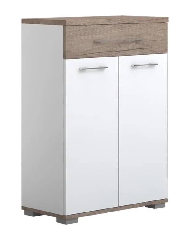 Schuhschrank, Farbe: Dunkelbraun 98x68x35 cm Abbildung