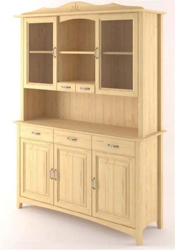 Vitrinenschrank, Breite: 150 cm Abbildung
