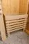 Sauna "Alvara" SET mit bronzierter Tür und Kranz - Farbe: Natur, Ofen BIO 9 kW mit - 245 x 210 x 202 cm (B x T x H)