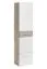 Moderner Garderobenschrank Sviland 11, Farbe: Eiche Wellington / Weiß - Abmessungen: 200 x 50 x 35 cm (H x B x T), mit einer Kleiderstange