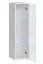 Moderne Wohnwand Kongsvinger 81, Farbe: Eiche Wotan / Weiß Hochglanz - Abmessungen: 160 x 270 x 40 cm (H x B x T), mit fünf Türen