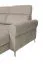 Wohnlandschaft mit Schlaffunktion Turnhout 01, Farbe: Beige - Abmessungen: 102 x 340 x 207 cm (H x B x T) - Ottomane: Links