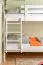 Stockbett für Erwachsene "Easy Premium Line" K18/n, Kopfteil mit Löchern, Buche Vollholz massiv Weiß - 90 x 200 cm, (L x B) teilbar