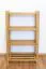 Schuhregal Buche Vollholz massiv Erlefarben Junco 223 - Abmessungen: 100 x 58 x 28 cm (H x B x T)