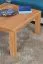 Couchtisch Kernbuche Massivholz Farbe: Natur 45x80x80 cm Wohnzimmermöbel Wohnzimmereinrichtung