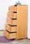Kommode Kiefer massiv Vollholz Erlefarben Junco 141 - 123 x 60 x 42 cm (H x B x T)