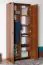 Kleiderschrank Mojokerto 24, Farbe: Walnuss / Schwarz - Abmessungen: 194 x 80 x 39 cm (H x B x T)