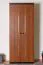 Kleiderschrank Mojokerto 24, Farbe: Walnuss / Schwarz - Abmessungen: 194 x 80 x 39 cm (H x B x T)