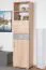 Schrank Ciomas 31, Farbe: Sonoma Eiche / Grau - Abmessungen: 190 x 50 x 40 cm (H x B x T)