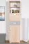 Schrank Ciomas 31, Farbe: Sonoma Eiche / Grau - Abmessungen: 190 x 50 x 40 cm (H x B x T)