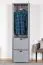 Schrank Segnas 08, Farbe: Grau - 198 x 62 x 42 cm (H x B x T)