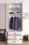 Jugendzimmerschrank Weiß 236x84x56 cm