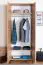 Kleiderschrank mit viel Stauraum Pandrup 17, Farbe: Eiche - Abmessungen: 200 x 80 x 51 cm (H x B x T), mit 2 Türen und 2 Fächern