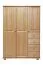 Flurschrank Landhaus, Farbe: Natur 190x120x60 cm Abbildung