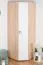 86 cm breiter Kleiderschrank mit 1 Tür | 3 Kleiderstangen | Farbe: Buche Abbildung