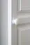 Schmaler Kleiderschrank | 2 Drehtüren | 1 Schublade | 1 Fach | mit Kleiderstange | 65 cm breit | Massivholz | Farbe: Weiß Abbildung
