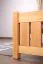 Kinderbett 90 x 200 cm | Massivholz: Kiefer | Natur Lackiert Abbildung