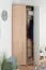 86 cm breiter Kleiderschrank mit 1 Tür | 3 Kleiderstangen | Farbe: Buche Abbildung