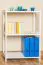 Regal, Küchenregal, Wohnzimmerregal, Bücherregal - 60 cm breit, Kiefer Holz-Massiv, Farbe: Weiß Abbildung