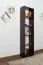 Regal, Küchenregal, Wohnzimmerregal, Bücherregal - 50 cm breit, Kiefer Holz-Massiv, Farbe: Nuss Abbildung