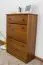 Schuhkommode Schuhschrank Kiefer Holz massiv, Farbe: Eiche 98x72x29 cm, Massivholz Schuhschrank Abbildung
