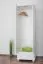 Kleiderschrank Weiß 195x65x59 cm Abbildung