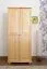 Vollholz Kleiderschrank, Farbe: Natur 190x80x60 cm Abbildung