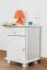 Nachtkommode Weiß 55x42x35 (HxBxT) Kiefer massiv, 1 Schublade(n) Abbildung