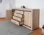 Kommode Kundiawa 11, Farbe: Sonoma Eiche hell / Sonoma Eiche dunkel - Abmessungen: 84 x 160 x 40 cm (H x B x T)
