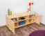 TV-Lowboard Massivholz Farbe: Natur 55x136x47 cm 