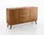 Schlafzimmer - Set J Engordany | 5-teilig | Farbe: Eiche Rustikal | Buche Vollholz massiv | lackiert | 2 Nachtkommode | 1 Doppelbett mit stabiler Kopfstütze | 1 Kommode | 1 Kleiderschrank