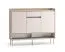 Garderobe Komplett Set | Farbe: Eiche Cremona / Kaschmir | Soft-Close | inkl. Samtpolster | Kommode | Spiegel | Schuhschrank | Garderobe mit sieben Haken