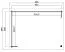 Überdachung G283 Carbongrau - 34 mm Blockbohlen, Grundfläche: 12,26 m², Pultdach